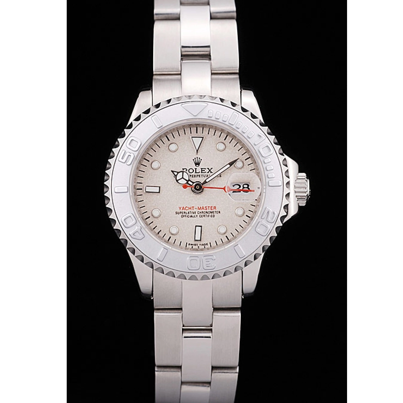 Aaa replica watch Bezel Yacht Dial Silver Rolex Master Beige 0816